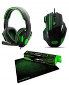 MEGA Zestaw GAMING słuchawki + mysz + podkładka
