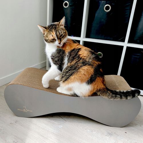 Drapak dla kota MIMI | szary łupek | 70x23x24 cm | MruuPruu na Arena.pl