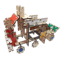 Drewniane klocki konstrukcyjne dla dzieci - Zestaw Standard