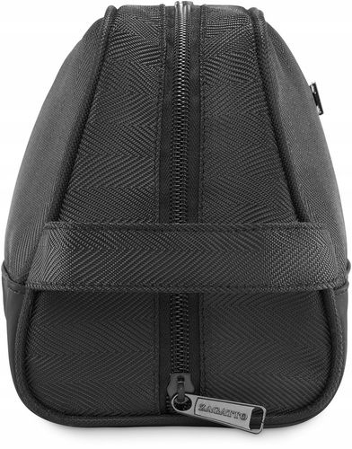 Kosmetyczka Podróżna Organizer na kosmetyki Saszetka czarny jodełka na Arena.pl