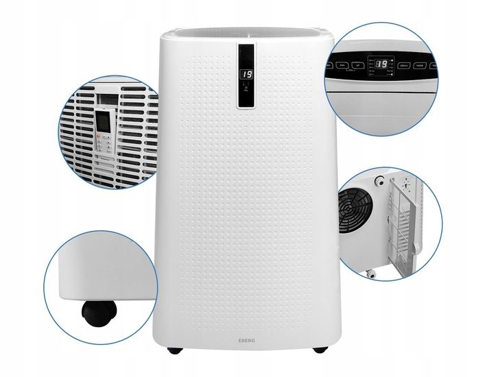 Klimatyzator przenośny ENVA 3,5 kW 4w1 WiFi osuszacz 56l/24h pompa ciepła zdjęcie 10