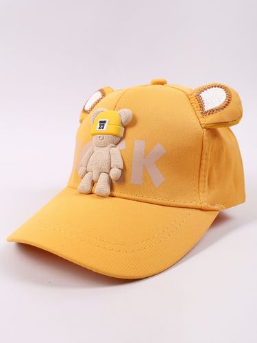 Czapka z daszkiem bejsbolówka dziecięca unisex ROCK miś żółta 50-54 YOCLUB na Arena.pl