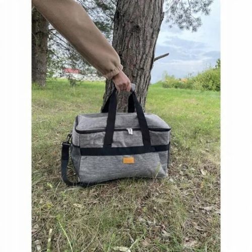 Torba Termiczna Duża Torba Termiczna na Plażę Piknik Szary Wycieczkę 40 l na Arena.pl