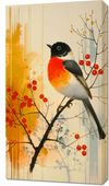 Obraz 50x90cm Jesienny Rudzik