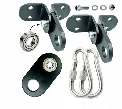 Uchwyty huśtawki z ŁOŻYSKIEM, zawiesia huśtawki mocowania łożyskowane MOCNE na Arena.pl