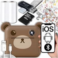 APARAT NATYCHMIASTOWY CYFROWY DLA DZIECI Z DRUKARKĄ KARTA 32GB + 2 ROLKI