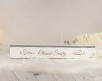 Białe pudełko na świecę do Chrztu Świętego z grawerem PCS-4