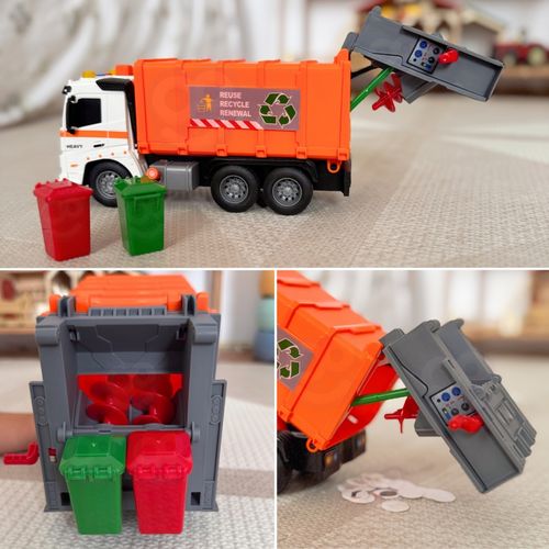 WOOPIE Interaktywna Śmieciarka Model Skala 1:16 Efekty Dźwiękowe i Świetlne na Arena.pl