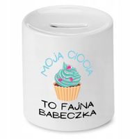 Skarbonka Prezent Dla Cioci To Fajna Babeczka Z Nadrukiem Ze Zdjęciem