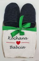 zestaw dla babci - kapcie + ręcznik