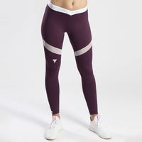 Trec - Leginsy damskie TW LEGGINGS TRECGIRL 031 DUAL MESH BURGUNDE XS