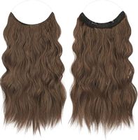 Feshfen syntetyczne doczepy przedłużki do włosów M18 4/30 brąz