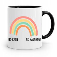 Kubek Czarny Dzień Dziecka Dla Córki Syna Tęcza Z Nadrukiem Ze Zdjęciem