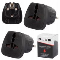 2x ADAPTER PRZEJŚCIÓWKA PODRÓŻNA WTYCZKA ANGIELSKA GNIAZDKA UK USA NA