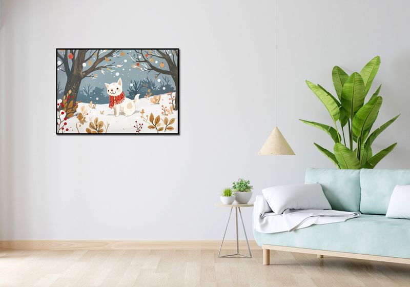 Plakat 100x70cm Śnieżny Kompan zdjęcie 4