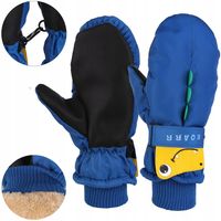 Moraj Zimowe Rękawiczki Ocieplane Chłopięce Jednopalczaste 22 cm