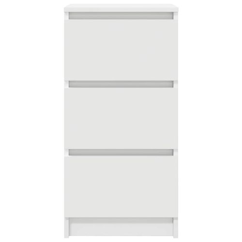 Komoda Biała 37,5x35x76 cm Drewno klejone na Arena.pl