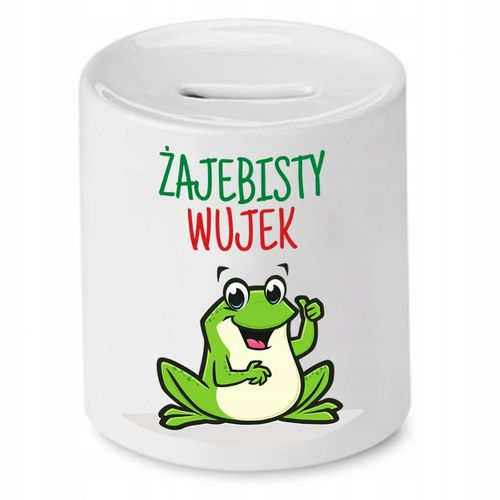 Skarbonka Dla Wujka Żajebisty Wujek Prezent Z Nadrukiem Ze Zdjęciem na Arena.pl