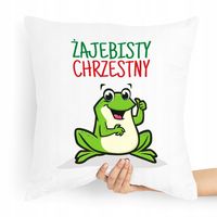 Poduszka Poszewka Dla Chrzestnego Na Prezent Z Nadrukiem Ze Zdjęciem