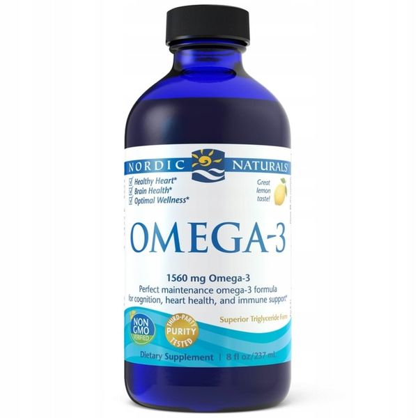 Nordic Naturals Kwasy Omega-3 1560 mg 237ml zdjęcie 2