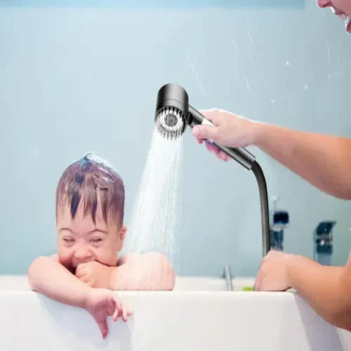 Słuchawka prysznicowa 3 tryby z filtrem wymiennym funkcja stop na Arena.pl