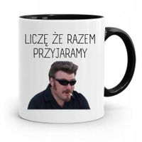 Kubek Czarny Dla Dziewczyny Żony Razem Przyjaramy Z Nadrukiem Ze Zdjęciem