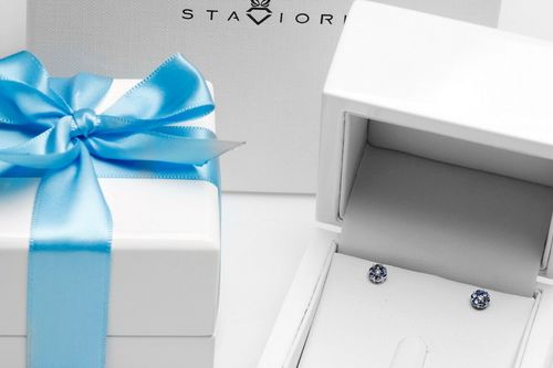 Złote kolczyki KBD3517 - Diament na Arena.pl