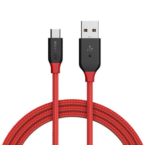 Kabel Micro USB AmpCore BlitzWolf BW-MC4 1m (czerwony) na Arena.pl