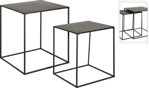 Zestaw 2 stolików Nilmes czarne na Arena.pl