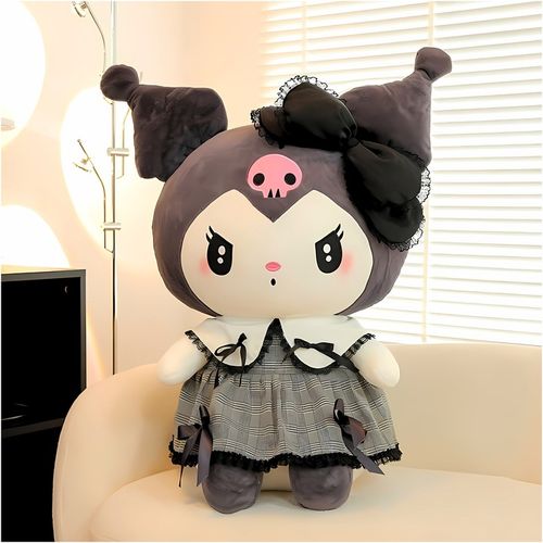 HELLO KITTY KUROMI MASKOTKA PLUSZAK ZABAWKA CZARNA SUKIENKA KOTEK 25CM na Arena.pl