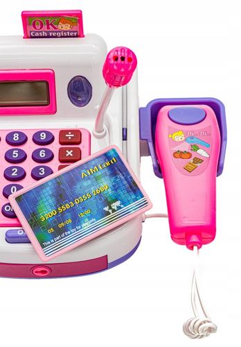 Edukacyjna Kasa Fiskalna Sklepowa Dla Dzieci Wózek Kalkulator Akcesoria na Arena.pl