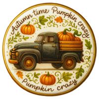 CIASTKO LUKROWANE BLACK OLD TRACK ROZ.L KOŁO JESIEŃ RĘCZNIE ROBIONE