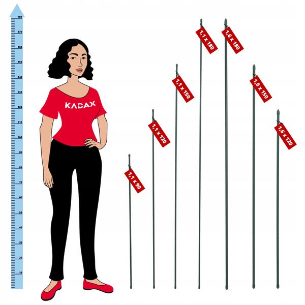 TYCZKA PODPÓRKA ROŚLIN STAL POWLEKANA 120cm 15szt zdjęcie 4