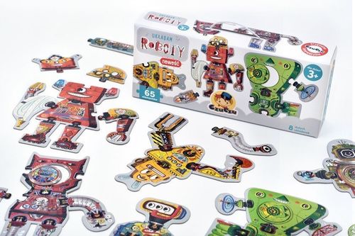 Puzzle 65 elementów - Układam roboty na Arena.pl