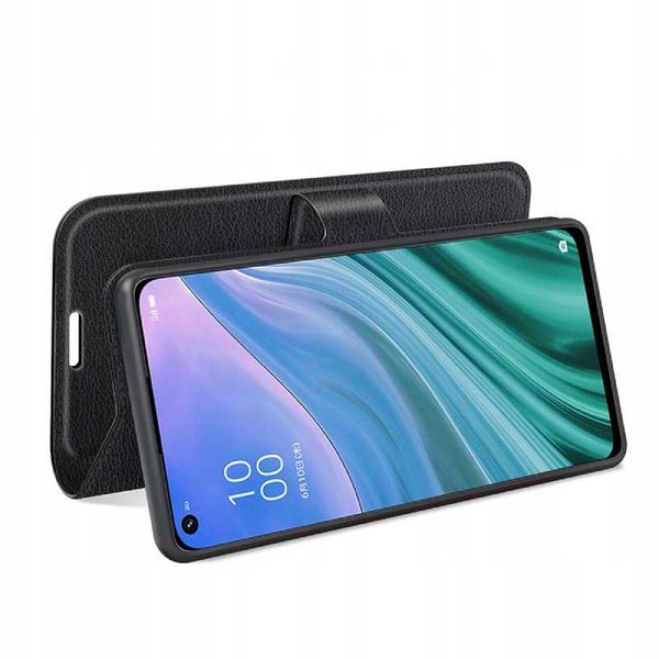 Litchi Oppo A54/A74/A93 5G Czarny zdjęcie 4