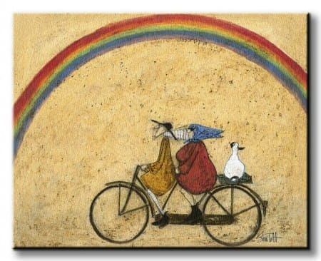 Sam Toft Somewhere Under A Rainbow - Obraz na płótnie 50x40 cm na Arena.pl