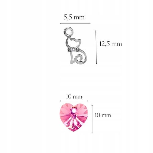 Bransoletka dla Dziewczynki z Kotkiem Srebro 925 Bransoletka Dziecko Kotek na Arena.pl