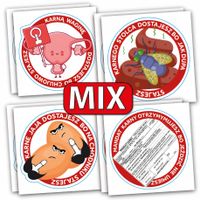 NAKLEJKI KARNE WLEPKI MIX 50 szt