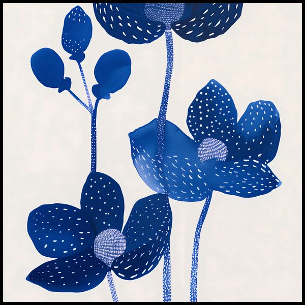 Plakat 100x100cm Nocne Kwiaty zdjęcie 2