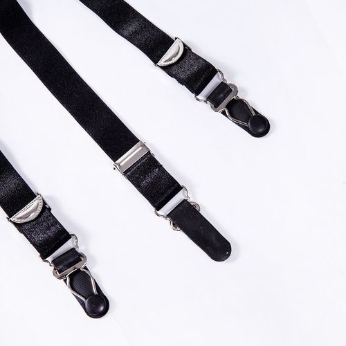 Pas do Pończoch Nylonowych Czarny Charmzi Nicole Vintage Retro S/M na Arena.pl