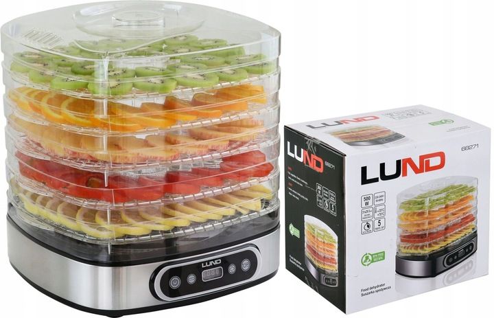 LUND SUSZARKA SPOŻYWCZA DO GRZYBÓW OWOCÓW WARZYW 500W CZASOMIERZ 5 TAC zdjęcie 4