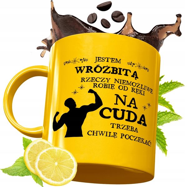 Złoty Kubek Premium Dla Wróżbity Prezent Z Nadrukiem Ze Zdjęciem zdjęcie 1