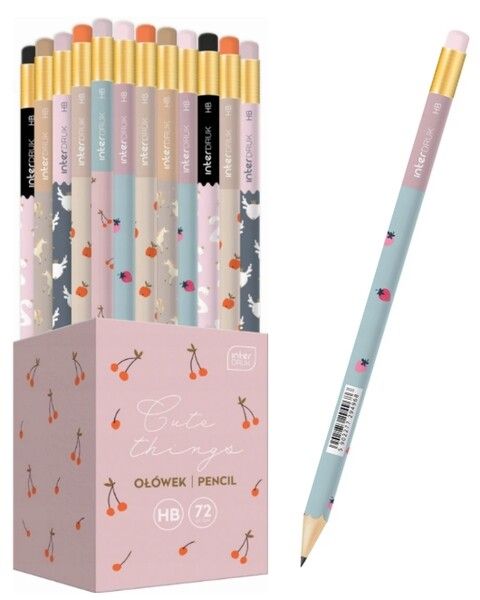 OŁÓWEK HB Z GUMKĄ CUTE THINGS INTERDRUK zdjęcie 9