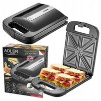 OPIEKACZ TOSTER XXL 4 DUŻE KANAPKI TOSTY SANDWICH 2000W SZYBKIE