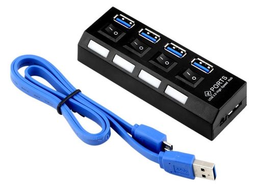 HUB USB 3.0 AKTYWNY ROZDZIELACZ 4 porty + zasilacz na Arena.pl