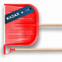 ŁOPATA SZUFLA DO ŚNIEGU DREWNIANY TRZON CZERWONA