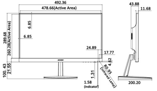 MONITOR DS-D5022FN-C 21.5 " HIKVISION na Arena.pl