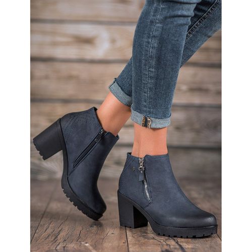 Granatowe Botki Na Platformie r.39 na Arena.pl