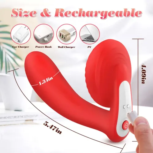 Silicone vibrator 10 vibration modes, Licking, Heating + APP control na Arena.pl