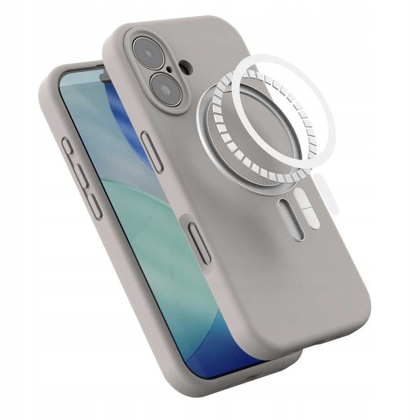 Spacecase Silicone Mag Iphone 17 Stone zdjęcie 5